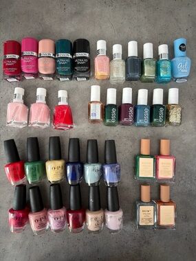 36 Nail Polish Lot OPI, Essie, Revlon & More